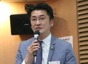 写真3：OGC代表理事の中村彰二朗氏