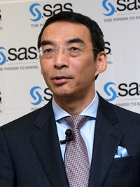 写真1： SAS Institute Japan代表取締役社長兼SAS Institute日本・韓国地域統括バイスプレジデントの堀田徹哉氏