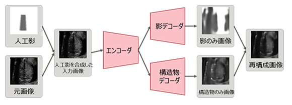 図1：ラベルなしデータで影を学習する方法（出典：理化学研究所、富士通、昭和大学、国立がん研究センター）