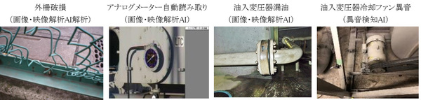 写真1：東京電力パワーグリッドが画像・映像解析AIと異音検知AIを活用した変電設備異常診断システムを導入した（出典：東京電力パワーグリッド、NTTデータ）