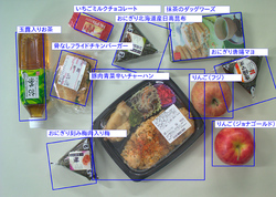 図1●多種物体認識技術による画像認識（出所：NEC）