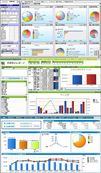 写真1 インメモリ型BI Pack（QlikView）の画面